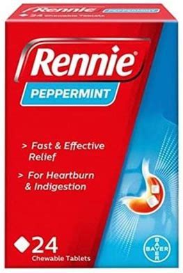 Rennie, Rennie Pfefferminz, Rennie Peppermint, Rennie Kautabletten, Bayer Rennie, Calcium Carbonate, Magnesium Carbonate, Antacid, Heartburn Relief, Acid Reflux Relief, Acid Indigestion Relief, Sour Stomach Relief, Digestive Health, Fast Acting Antacid, Peppermint Flavor, Chewable Tablets, Stomach Comfort, Acid Neutralizer, Travel Essentials, Family Wellness, Ренни, Ренни Мята, Антацид, Изжога, Кислотный Рефлюкс, Кислотное Несварение, Кальция Карбонат, Магния Карбонат, Жевательные Таблетки, Здоровье Пищевар