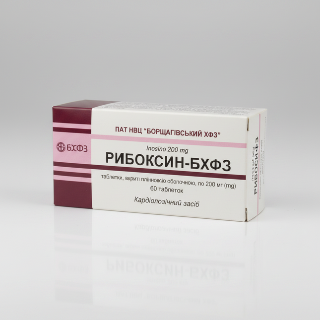 Riboxin (inosine) is a&nbsp;metabolic and cardioprotective agent used to support heart function, cellular energy metabolism, and tissue protection during increased physical stress or illness. It is commonly included in complex therapy for cardiovascular, hepatic, and metabolic conditions to help optimize energy processes at the cellular level.