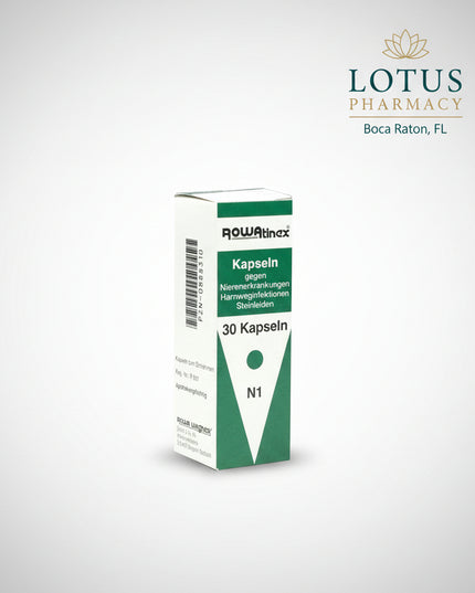 Rowatinex® Soft Capsules are a urological medicinal product formulated with a combination of naturally derived terpenes in olive oil. Rowatinex is used in the management of kidney and urinary tract stones (urolithiasis) and associated urinary tract spasms and renal colic.