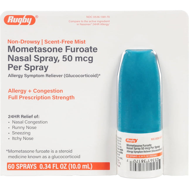 Rugby, Rugby Mometasone Furoate, Mometasone Nasal Spray, Mometasone Furoate, Nasal Allergy Spray, Allergy Relief, Allergic Rhinitis, Hay Fever, Nasal Congestion Relief, Runny Nose Relief, Sneezing Relief, Itchy Nose Relief, Corticosteroid Nasal Spray, Glucocorticoid Nasal Spray, Non Drowsy Allergy Relief, Scent Free Mist, Nasonex Alternative, Seasonal Allergies, Indoor Allergies, Respiratory Health, Регби, Мометазон, Мометазон Спрей Для Носа, Назальный Спрей От Аллергии, Аллергический Ринит, Поллиноз, Залож