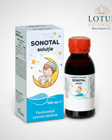 SONOTAL® 100 mL is a botanical dietary supplement for children formulated to support healthy sleep, relaxation, and a normal sleep-wake routine. It combines melatonin with extracts of chamomile flowers, linden flowers, and lemon balm leaves.&nbsp;

The formula is designed particularly for children who have difficulty settling at bedtime or experience restless sleep. The manufacturer positions SONOTAL for children from 6 months of age, with age-specific dosing.