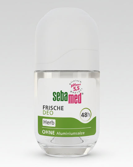 SebaMed 48h Deo Roll-On is a skin-friendly deodorant designed to provide reliable, long-lasting odor protection while respecting the skin’s natural balance. Its effective formula contains sustainably sourced bisabolol, known for its soothing properties, making it suitable even for sensitive skin.

With a pH value of 5.5, this deodorant helps strengthen the skin’s natural protective barrier and inhibits the growth of odor-causing bacteria, ensuring a fresh and comfortable feeling throughout the day—without b