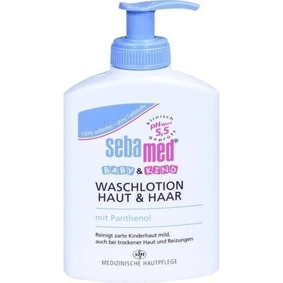 SebaMed Loción de lavado para piel y cabello de bebé y niños – 200 ml