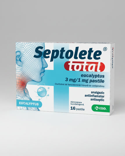 Septolete® Total Lozenges provide comprehensive relief for throat and mouth discomfort. Each lozenge combines anti-inflammatory, analgesic, and antiseptic actions to soothe pain, reduce inflammation, and combat microorganisms in the oral cavity and throat.