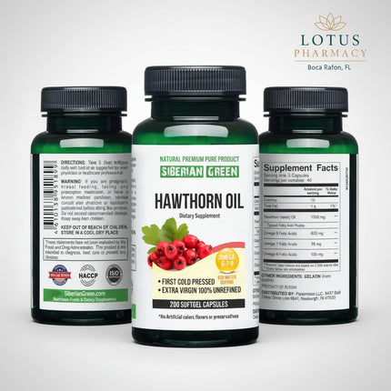 Siberian Green
Hawthorn Seed Oil
Hawthorn Oil
Hawthorn
Omega 6
Omega 7
Omega 9
Essential Fatty Acids
Fatty Acids
Dietary Supplement
Cold Pressed
Unrefined Oil
Extra Virgin
Softgels
200 Softgels
Non GMO
Gluten Free
Siberian Supplements
Altai
Heart Wellness
Cardiovascular Support
Daily Wellness
Natural Supplement
Herbal Supplement