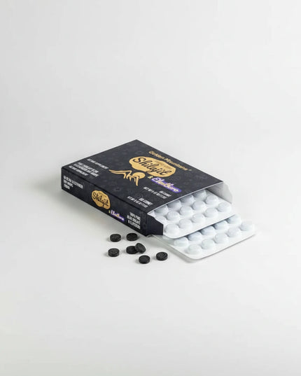 Siberian Green Shilajit Dry Drops are formulated to help support natural vitality, endurance, and overall wellness. Sourced from the Altai Mountains, this supplement combines purified shilajit with Eleuthero root extract (Siberian ginseng), an adaptogenic plant traditionally used to help the body cope with physical and mental stress.