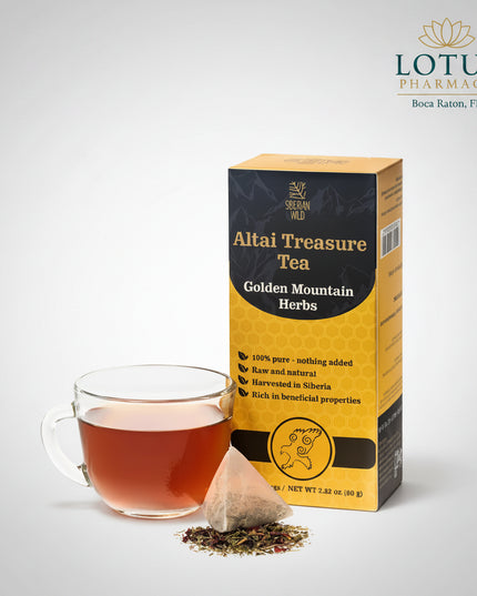 Siberian Wild Altai Treasure Tea - 20 Large Tea Bags Siberian Golden Mountains Herbs