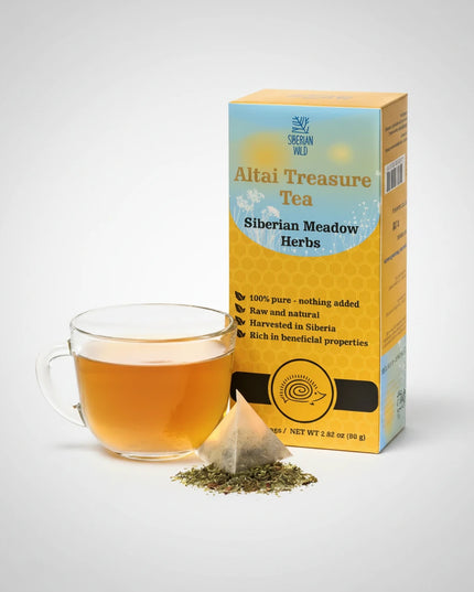 Siberian Wild Altai Treasure Tea - 20 Large Tea Bags Siberian Meadow Herbs
