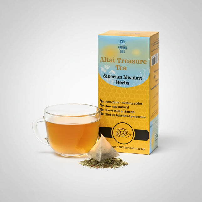 Siberian Wild Altai Treasure Tea - 20 Large Tea Bags Siberian Meadow Herbs