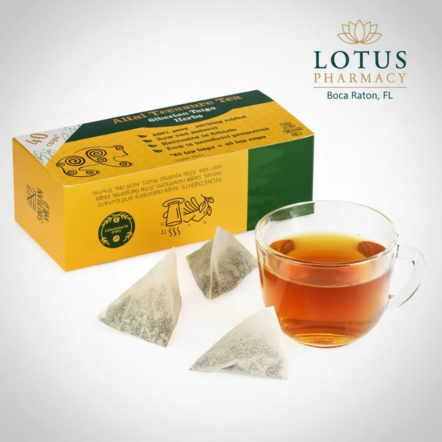 This premium Siberian tea blend is crafted from wild Taiga wellness herbs, traditionally used in Altai and Siberian herbal medicine for vitality, strength, and immune resilience.