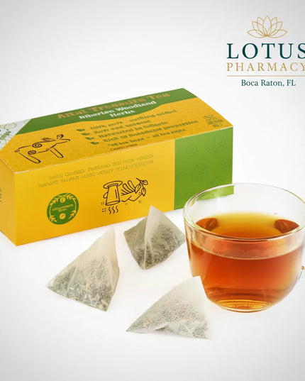 Siberian Wild Altai Treasure Tea is a premium herbal blend crafted from hand-picked Altai and Siberian woodland herbs, known for their purity, vitality, and natural healing properties.