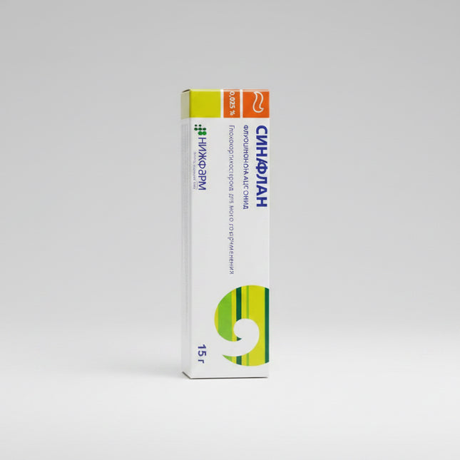 Sinaflan® Ointment is a&nbsp;topical glucocorticosteroid medication containing fluocinolone acetonide used to help reduce inflammation, itching, redness, and allergic skin reactions. It is commonly utilized in dermatology for inflammatory and allergic skin conditions that respond to topical corticosteroids.