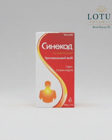 Sinecod® Syrup is a&nbsp;non-opioid cough suppressant used to relieve dry, non-productive cough of various origins. It acts centrally by reducing the cough reflex in the brain, helping decrease persistent coughing and allowing better rest and recovery.

Sinecod® is commonly used for dry cough associated with respiratory infections, whooping cough, and to suppress cough before or after surgical procedures such as bronchoscopy.