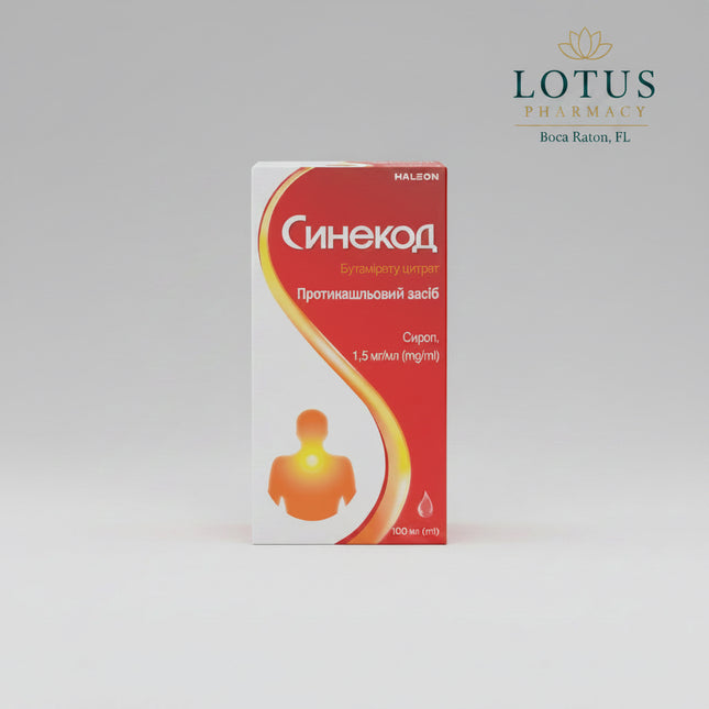 Sinecod® Syrup is a&nbsp;non-opioid cough suppressant used to relieve dry, non-productive cough of various origins. It acts centrally by reducing the cough reflex in the brain, helping decrease persistent coughing and allowing better rest and recovery.

Sinecod® is commonly used for dry cough associated with respiratory infections, whooping cough, and to suppress cough before or after surgical procedures such as bronchoscopy.
