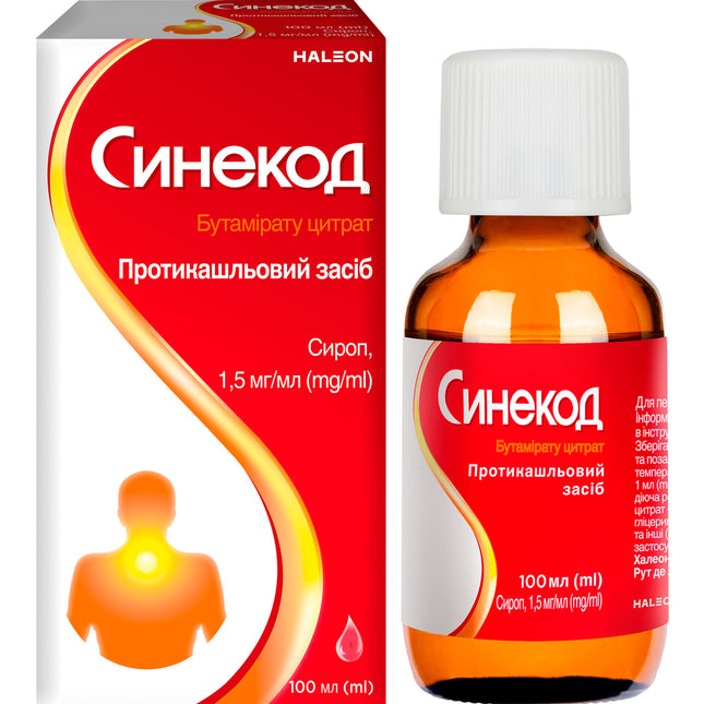 Haleon Sinekod bottle and packaging on a white background