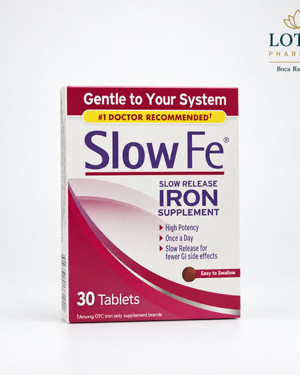 Slow Fe is a slow-release iron supplement formulated to provide 45 mg of elemental iron per tablet, equivalent to approximately 137 mg of ferrous sulfate according to the manufacturer’s current product information. It is intended for iron deficiency and iron deficiency anemia when the need for iron therapy has been determined by a healthcare professional.

Its controlled-release delivery system is designed to release iron gradually, which may help reduce common gastrointestinal side effects associated with 