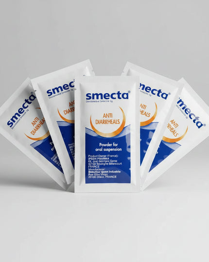 Smecta is a&nbsp;natural clay-based gastrointestinal remedy containing diosmectite, used to support digestive comfort during episodes of diarrhea and other gastrointestinal disturbances. It works by coating and protecting the lining of the stomach and intestines, while also binding toxins, bacteria, and viruses to help restore balance and comfort.

Smecta acts locally in the digestive tract and is suitable for both adults and children, when used according to age-appropriate instructions.