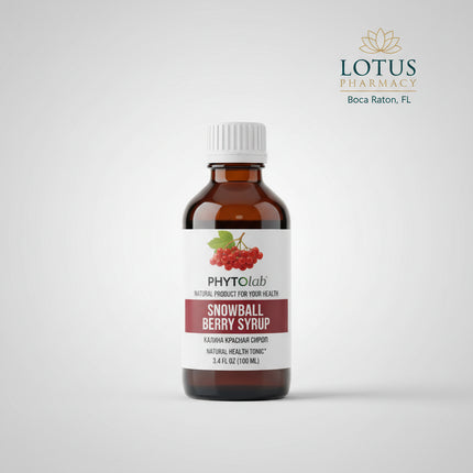 Snowball Berry Syrup (Калина сироп) is a traditional herbal syrup made with Viburnum berries, commonly known as Kalina, Guelder Rose, or Snowball Berry.

Viburnum berries have a long history of use in Eastern European herbal traditions, particularly during the cold and flu season. Their naturally distinctive tart and slightly bitter flavor makes them popular in syrups, teas, fruit preparations, and traditional wellness drinks.

The convenient 100 mL liquid format can be incorporated into a seasonal wellness