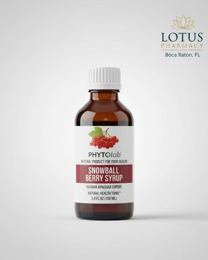 Snowball Berry Syrup (Калина сироп) is a traditional herbal syrup made with Viburnum berries, commonly known as Kalina, Guelder Rose, or Snowball Berry.

Viburnum berries have a long history of use in Eastern European herbal traditions, particularly during the cold and flu season. Their naturally distinctive tart and slightly bitter flavor makes them popular in syrups, teas, fruit preparations, and traditional wellness drinks.

The convenient 100 mL liquid format can be incorporated into a seasonal wellness