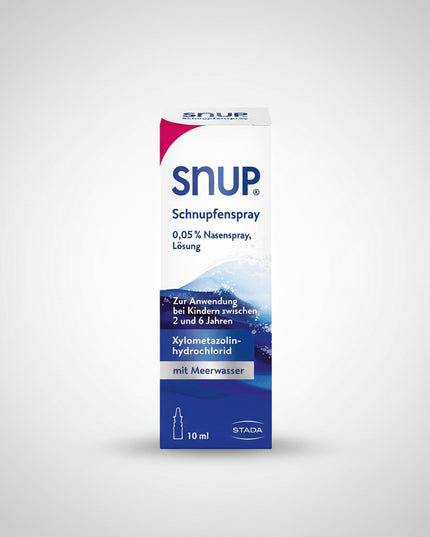 Snup® Nasal Spray is a fast-acting nasal decongestant designed to help relieve nasal congestion by gently reducing swelling of the nasal mucosa. It works directly in the nasal passages to help clear a blocked nose and restore comfortable breathing.