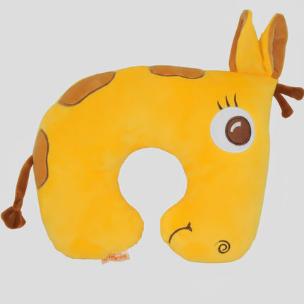 Soft, adorable, and perfect for on-the-go snuggles!
This sweet giraffe-shaped travel pillow gently supports your child’s neck and head to make naps during travel cozy, peaceful, and comfortable 