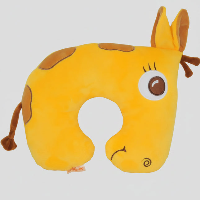 Soft, adorable, and perfect for on-the-go snuggles!
This sweet giraffe-shaped travel pillow gently supports your child’s neck and head to make naps during travel cozy, peaceful, and comfortable 