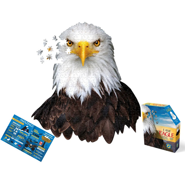 madd capp puzzle, i am eagle puzzle, eagle jigsaw puzzle, 550 piece puzzle, animal shaped puzzle, wildlife puzzle, educational puzzle, family puzzle, bird puzzle, puzzle for adults, puzzle for kids, brain games, kids activities, madd capp games, пазл орел, пазл 550 деталей, пазл животные, развивающие игрушки, детские пазлы, семейная игра, пазл птицы, rompecabezas águila, rompecabezas de animales, puzzle de 550 piezas, juegos educativos, juguetes educativos, actividades familiares, rompecabezas de aves.
