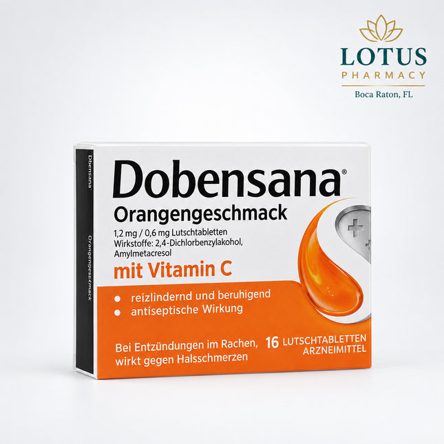 Strepsils / Dobensana Lozenges are antiseptic throat lozenges used for the supportive treatment of inflammation of the throat lining associated with sore throat, redness, and swelling.