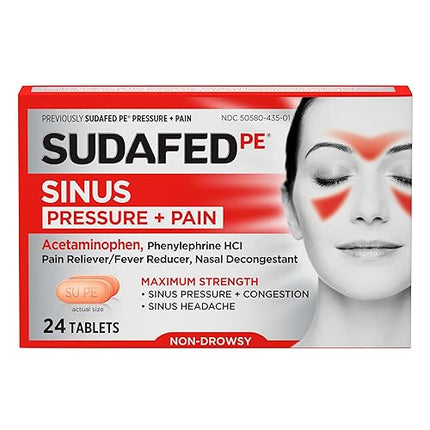 Sudafed, Sudafed PE, Sudafed PE Sinus Pressure And Pain, Sinus Pressure Relief, Sinus Pain Relief, Nasal Congestion Relief, Acetaminophen, Phenylephrine, Sinus Headache Relief, Cold Medicine, Allergy Relief, Non Drowsy Formula, Decongestant, Fever Reducer, Pain Reliever, Upper Respiratory Relief, Sinus Congestion, Headache Relief, Respiratory Health, Family Wellness, Судафед, Судафед ПЭ, Давление В Пазухах, Боль В Пазухах, Заложенность Носа, Фенилэфрин, Ацетаминофен, Простуда, Грипп, Синусит, Головная Боль,