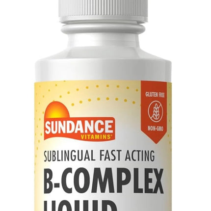 sundance vitamins, b complex liquid, liquid b complex, vitamin b12 liquid, sublingual b12, berry flavored b complex, liquid vitamins, energy support, nervous system support, vitamin b complex, vitamin b12, pantothenic acid, niacin, riboflavin, vegetarian vitamins, non gmo, gluten free, dietary supplement, витамини группы b, жидкий витамин b12, комплекс витаминов b, поддержка нервной системы, энергия, жидкие витамины, suplemento complejo b, vitamina b12 líquida, complejo de vitamina b, vitaminas líquidas, en