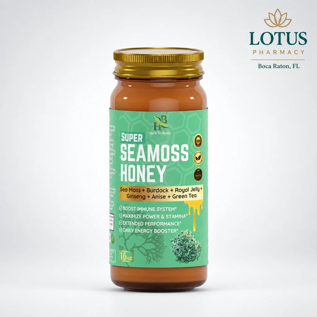 Super Sea Moss Honey is a handcrafted wellness blend made in the USA, combining&nbsp;multifloral raw honey with raw sea moss, ashwagandha powder, and elderberry powder. This powerful superfood fusion is designed to support daily energy, immune health, and overall vitality in a delicious, easy-to-use form.