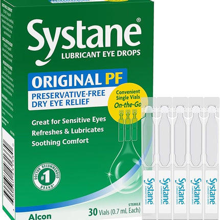 Systane, Systane Original, Systane Original PF, Systane Preservative Free, Lubricant Eye Drops, Artificial Tears, Dry Eye Relief, Dry Eyes, Eye Drops, Preservative Free Eye Drops, Sensitive Eyes, Polyethylene Glycol 400, Propylene Glycol, Artificial Tear Solution, Eye Lubricant, Eye Moisturizer, Ocular Lubricant, Single Use Vials, Dry Eye Treatment, Alcon, Систейн, Систейн Оригинал, Искусственные Слезы, Капли Для Глаз, Сухость Глаз, Увлажняющие Капли Для Глаз, Капли Без Консервантов, Раздражение Глаз, Чувст