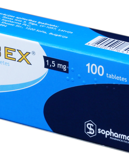 Box of Tabex Cytisinum tablets with Sopharma logo on a white background