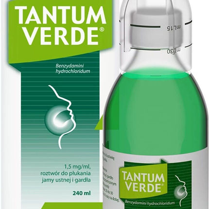 Tantum Verde bottle and packaging on a white background