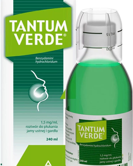 Tantum Verde bottle and packaging on a white background