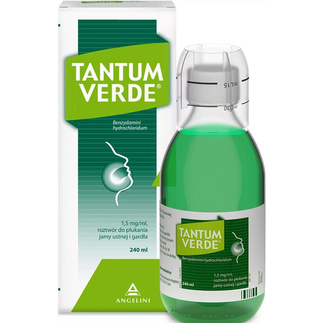 Tantum Verde bottle and packaging on a white background