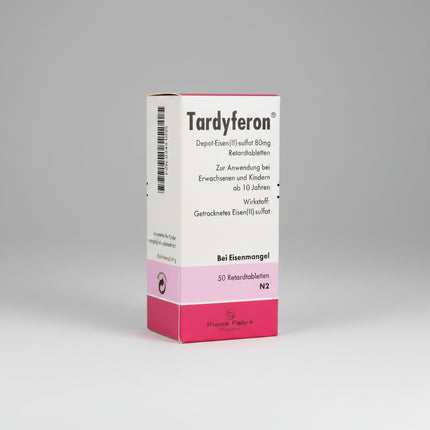 Tardyferon® 80 mg Prolonged-Release Tablets is an oral iron supplement containing 80 mg of elemental iron (as dried ferrous sulfate) in a controlled-release formulation. It is indicated for the treatment and prevention of iron deficiency and iron deficiency anemia when increased iron intake is required.