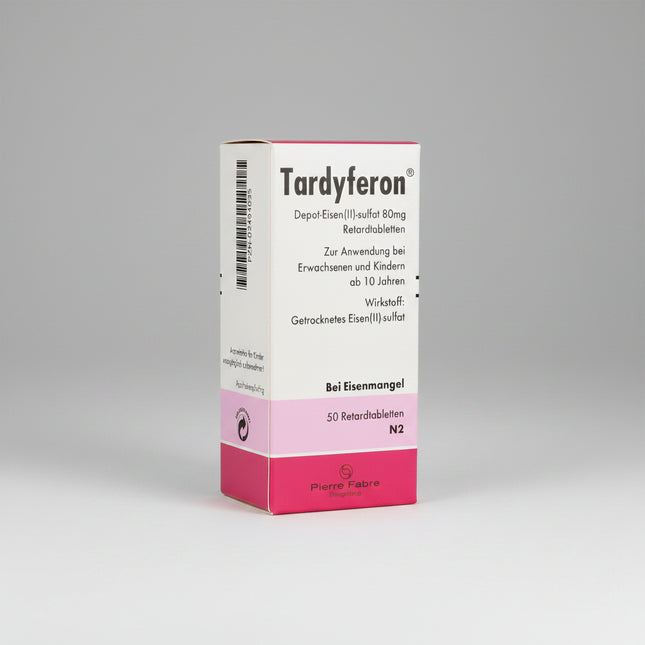 Tardyferon® 80 mg Prolonged-Release Tablets is an oral iron supplement containing 80 mg of elemental iron (as dried ferrous sulfate) in a controlled-release formulation. It is indicated for the treatment and prevention of iron deficiency and iron deficiency anemia when increased iron intake is required.