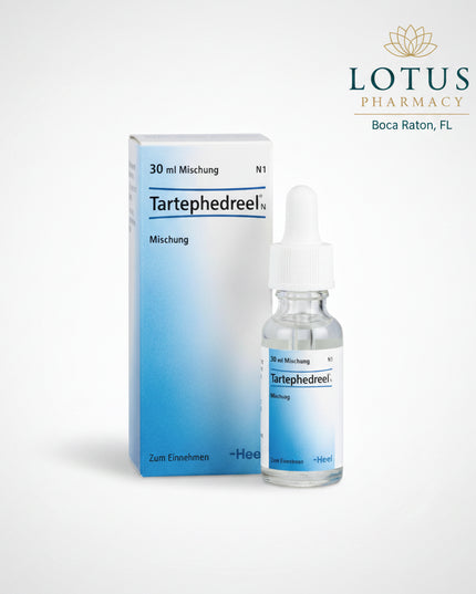 Tartephedreel® is a multi-component homeopathic medicine traditionally used to support the respiratory system in catarrhal and bronchial conditions. It is commonly included in supportive care for bronchitis, cough with difficult expectoration, and asthma-related respiratory discomfort.
