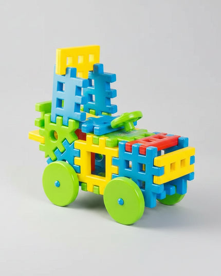The 25-element construction toy "Join It" is a wonderful educational toy for a child. It allows you to create interesting designs from bright and beautiful details.

Playing with such a constructor develops hand motor skills, intelligence, creativity, imagination and attention of the child. The parts have a streamlined shape without sharp protrusions, which guarantees maximum safety for the child.