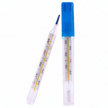 The Armpit Clinical Thermometer is a simple, reliable device designed for measuring body temperature via the axillary (underarm) method. It is suitable for home use by adults and children and is commonly used for routine temperature monitoring during illness or general health checks.