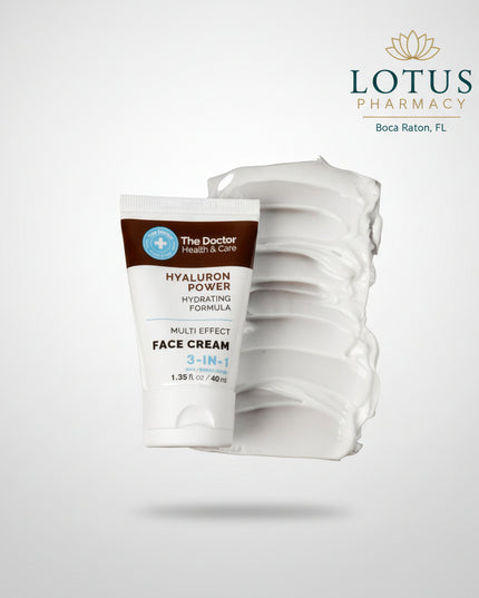 The Doctor Hyaluron Power 3-in-1 Face Cream (Крем для лица The Doctor Hyaluron Power 3-в-1) is a moisturizing facial cream formulated with hyaluronic acid to provide daily hydration and help improve the appearance and feel of dry, moisture-depleted skin.