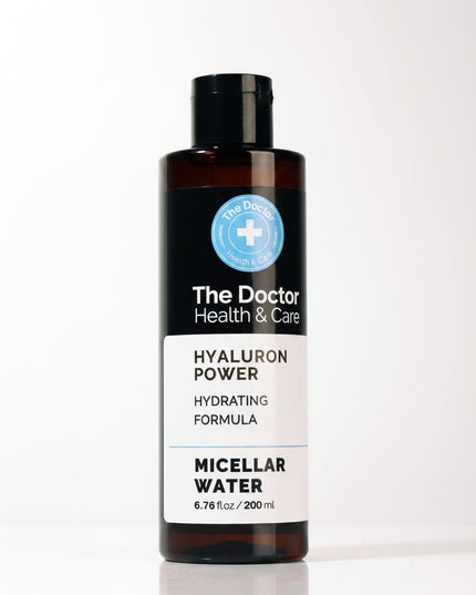 The Doctor Hyaluron Power Micellar Water is a gentle facial cleanser and makeup remover formulated for all skin types. Its micellar technology helps attract and lift away dirt, excess oil, and makeup without the need for vigorous rubbing.

The hydrating formula contains a complex of five forms of hyaluronic acid, helping the skin feel clean, soft, smooth, and comfortably hydrated after cleansing. It can be used on the face, eyes, and lips and does not leave a greasy film on the skin.