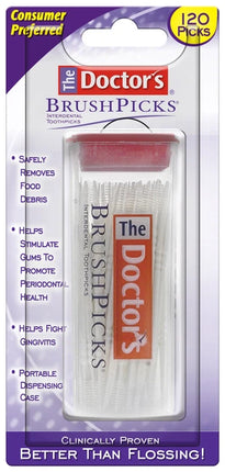 the doctor's brush picks, brushpicks, interdental toothpicks, dental picks, gum health, plaque remover, gingivitis support, oral hygiene, dental cleaning tools, floss alternative, interdental cleaner, portable dental picks, oral care accessories, докторс браш пикс, зубочистки для межзубных промежутков, уход за деснами, удаление налета, средство от гингивита, limpiadores interdentales, palillos dentales, cuidado de las encías, removedor de placa, higiene oral, limpiador interdental