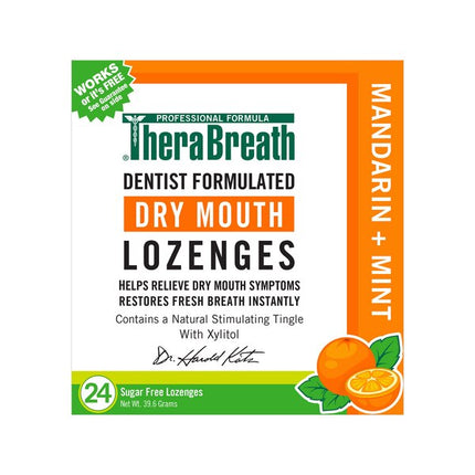 therabreath, therabreath dry mouth, dry mouth lozenges, mandarin mint lozenges, sugar free lozenges, mouth wetting lozenges, dry mouth relief, xerostomia, zinc lozenges, xylitol lozenges, fresh breath, oral care, mouth moisturizer, vegan lozenges, gluten free lozenges, kosher lozenges, dentist formulated, individually wrapped, леденцы от сухости во рту, сухость во рту, теребриз, ксеростомия, леденцы с ксилитом, цинк для полости рта, освежитель дыхания, уход за полостью рта, средство от сухости во рту, pasti