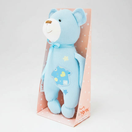 This adorable bear plush from the “Star” baby series is designed with ultra-soft fabric, gentle embroidered details, and a safe, cuddly shape perfect for tiny hands. Ideal from the very first months, this sweet bear brings comfort, calm, and snuggly joy to your little one’s world.