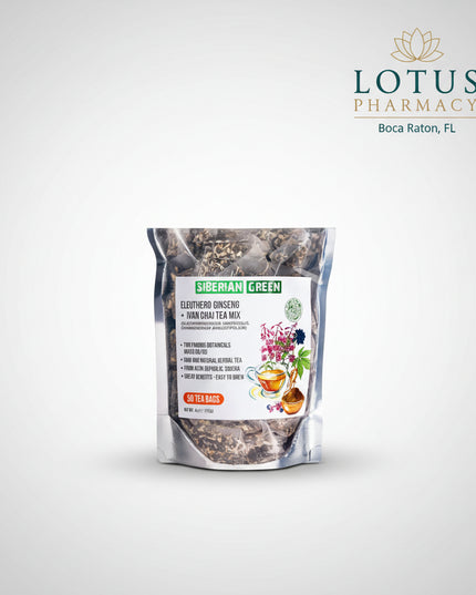 This energizing Siberian herbal blend combines eleuthero root (Siberian ginseng) — a powerful adaptogen — with rosebay Ivan tea, a traditional calming and antioxidant-rich herb.
Together, they create a balanced infusion that helps:

Boost natural energy &amp; stamina without caffeine

Support immunity and daily resilience

Improve focus and reduce stress

Promote digestion and metabolic balance

Provide antioxidant and soothing properties

A smooth, earthy, slightly floral tea ideal for everyday wellness.