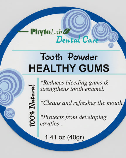 Tooth Powder Healthy Gums is a traditional dry dental cleanser formulated to help refresh and clean teeth while supporting daily gum care. The fine powder format promotes oral hygiene and helps maintain a clean, balanced feeling in the mouth.