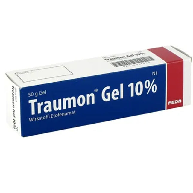 Box of Traumon Gel 10% on a white background