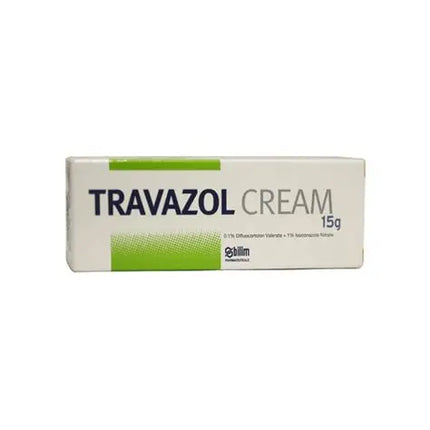 Travazol Cream packaging on a white background